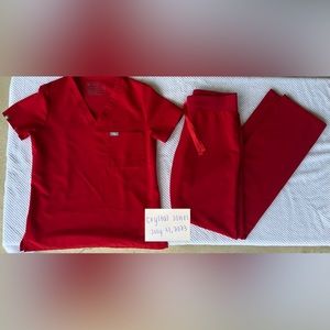 Figs Scrub Set Women’s Winning Red